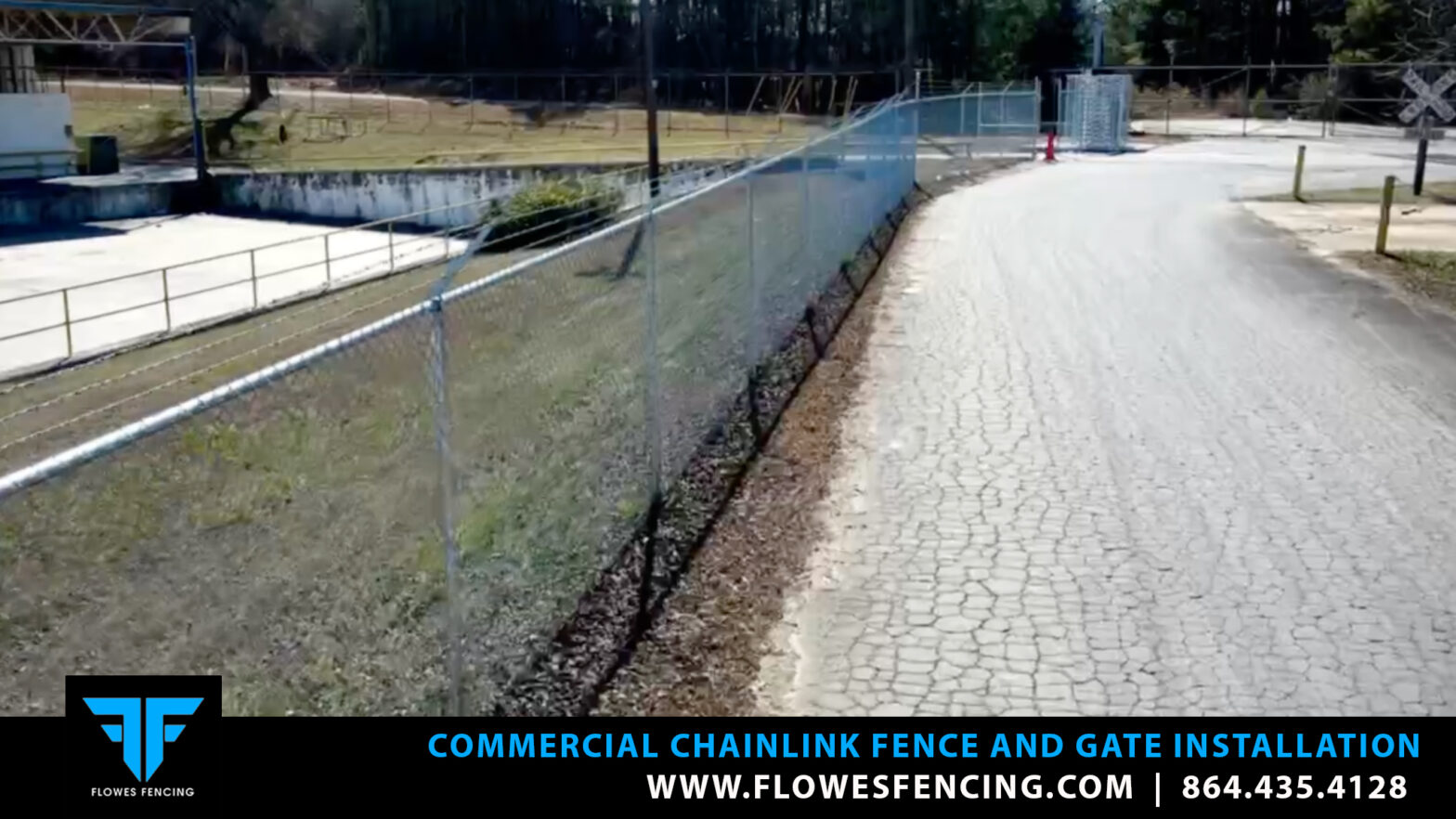 Commercial Chainlink Fence and Gate Installation