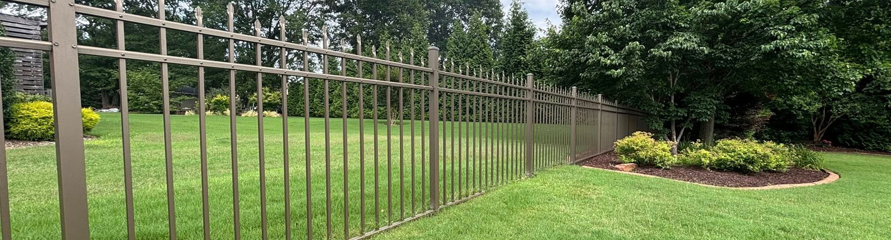 Aluminum Fence Installation In Greenville | Flowes Fencing & Construction